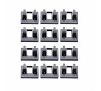 Wire Welding Set Double-Clamp Strong Clamping Force Spring-Assisted Easy Assembly Wear-Resistant Plastic Compact Size 69x49mm Black Orange for Tables Fixtures Workshop Stations Pre(12PCS Black)
