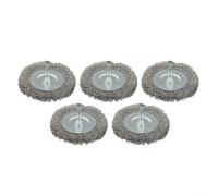 Wire Wheel Brush for Drill 3inch 5PCS Carbon Steel Wire Cup Brushes for Rust Paint Removal on Metal Wood Prep Before Coating