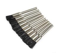 Wire Wheel Brush Set 10 Pcs, 3.0mm Shank Bristles for Rotary Tools, Metal Polishing and Rust Removal, Compatible with Angle Grinders and for Dremel