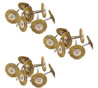 Wire Wheel Brush Set, Professional T Type Steel Wire Wheel Brushes Polishing Set with 3mm Shank for Jade, Ceramic and Metal (15 Pieces)