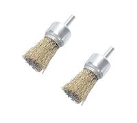 Wire Wheel Cup Brush Drills， Wire Brush Drill Bit 2 Pcs 6x10-30mm Wheel Cup Cleaning Polishing Rust Removal(6x25.0mm)
