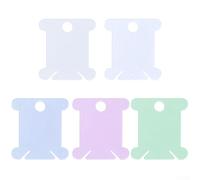Wire Winding Board, Cross Stitch Tools, Plastic Bobbins Spool Thread Cards, Neat and Organized Storage, Convenient Tailing (50 green)
