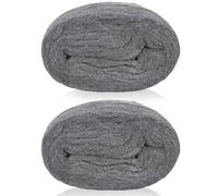 Wire Wool, 2Pcs Steel Wool Mice Blocker, 12m Hole Filler Wall 0000 Fine Wire Wool Mice, Wirewool Mice for Cleaning, Hole Filler Wall for Rats-Rodent Control, Kitchen, Garage, Attics, Garden