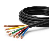 Wire4u 7 Core Trailer Cable 0.5mm² Thin Wall Cable | 12V 24V Automotive Multi-Strand Copper Wire | Caravan Wiring, Trailer Lighting, Horsebox & Commercial Vehicle | 10 Metres