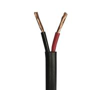 Wire4u ACC-12 12V 24V AUTOMOTIVE 2/3/4/5/7 CORE THINWALL RED/BLACK CAR CABLE WIRE ROUND/FLAT (Flat 2 Core 1.0mm square 16.5Amps, 20 Metres)