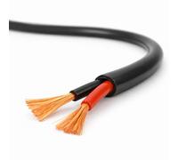 Wire4u Automotive Round Twin 2 Core Thin Wall Cable 12V 24V Copper Wire (1.5mm² 21Amps, 10 Metres Coil)