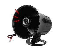 Wired Alarm Siren Horn Speaker 110dB DC 12V Burglar Alarm System for Outdoor Security (Black)