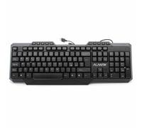 Wired Black USB Keyboard Alantik Kbalm2 Multimedia Gaming Square
