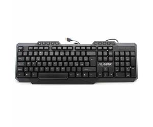 Wired Black USB Keyboard Alantik Kbalm2 Multimedia Gaming Square