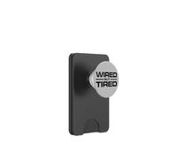 WIRED BUT TIRED PopSockets PopWallet for MagSafe