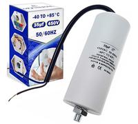 Wired Capacitor for Washing Machine 35uF 450V 50/60Hz with Operating Temperature from -40 to +85°C - MONTERAL