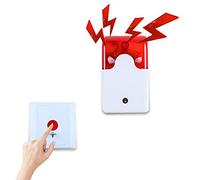 Wired Caregiver Pager with SOS Call Button for The Elderly Nurse Call Alert Patient Sound and Light Emergency Alarm System Wall Mounted Panic Alarm Easy to Use Alert Device for Home