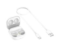 Wired Charging Case Replacement for Samsung Galaxy Buds2 SM-R177 Headphones Charging Box Charging Dock Charger Cradle, White NO Earbuds