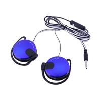 Wired Clip On Ear Headphones - SN-140 Flat Cable 3.5mm Earhoök On-Ear Earphones with Microphone, Lightweight 29g & Sports Earbuds, Universal 1. Cable, 20-20000Hz Frequency
