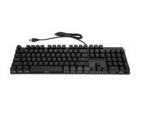 Wired Computer Keyboard, Compact 104-Key Full Size Mechanical Keyboard with Red Switch Digit Computer Keyboard for Windows (Black)