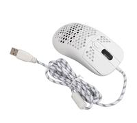 Wired Computer Mouse, 6 Buttons RGB Gaming Mouse Programming for (White)