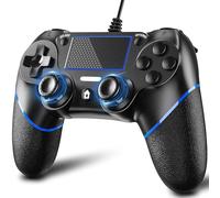 Wired Controller for Plays-4 Joystick Gamepad Controller for Plays-4/Pro/Slim/with Dual Vibration Six Axis
