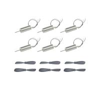 Wired Coreless electronic starter DC 3.7V Hollow Cup electronic starter With Propeller 6PCS For RC Aircraft Helicopter Toy MQXFCZUX