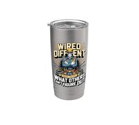 Wired Different Built to Fix What Others Can't Figure Out Stainless Steel Insulated Tumbler