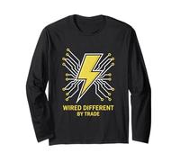 Wired Different Electrician Lightning Long Sleeve T-Shirt