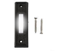 Wired Door Bell Push Button Lighted Night Visible | Built-in LED light, visible at night, prevents missed visitors, wired connection, reliable signal