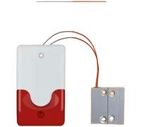 Wired Door Magnetic Alarm, 100dB Sound and Light for Fire Safety, Quick Response Metal Security for School Office