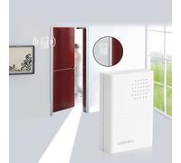 Wired Doorbell Expandable Door Chime Wall Mount Compact Loud 90dB White Reliable Video Compatible Security System Easy Install Strong Signal Long Range Durable Weatherproof Smart Home Essential