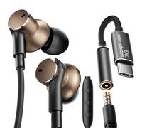 Wired Earbud In Ear Headphones With Mic Noise-canceling Call,Deep bass Hi-Fi Noise Cancellation Earbuds Wired Immersive Bass Dual-unit Earphones compatible with iPhone 15 16 17 Pro Max Air Android etc