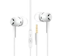 Wired Earbuds - Corded Earbuds with Microphone | 3.5mm Jack Noise | 3.5mm Jack High-Fidelity Sound Earphone for Airplane Game Music Production Workout Studio