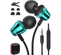 Wired Earbuds for Chromebook Laptop PC,3.5mm in-Ear Headphones for Kindle Fire HD 10 8 Plus 7 Tablet,Noise Cancelling Ear Buds Plug in Audio Jack Mic Volume Control for Samsung Galaxy A15 A14