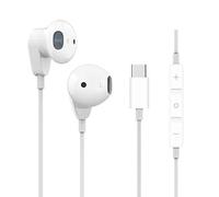 Wired Earbuds HiFi Stereo Headphones Earphones w/ Microphone USB Type C Connector only Fit For Huawei P30 Pro, P20 Pro, Mate 30 Pro, Mate 20 Pro, Mate 10 Pro, Xiaomi Mi 9, Mi 9 SE, Mi 8, Mi A2 (White)