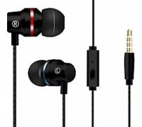Wired Earbuds in-Ear Headphones, earphones with Microphone,Adjustable Noise Cancelling eaphone,Headset with Microphone Isolating and Deep Bass,Lightweight Earpiecs with Tangle Free Cable (black)