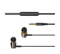 Wired Earbuds - Noise Cancelling Surround Sound Earbuds, Surround Sound, Silicone Hat, Immersive Experience, Glow in the Dark, 3.5 mm Jack Devices,