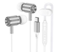 Wired Earbuds USB C for iPhone 17 Air 17 Pro 17 Pro Max 16e 16 15 Pro Max Plus,iPad Pro,Type C Headphones Wired Microphone Earphones for Samsung Galaxy S25 FE Edge Ultra A17,Pixel 10 Pro,One Plus 9