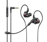 Wired Earbuds with Mic and Volume Control 10mm Large Driver HiFi Sound Noise Isolating for Mobile Phone PC Tablet 1.2M(3.5mm)