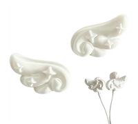 Wired Earphone Decorating,White Angel Wing Accessories For College and Students Lovers Music