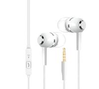 Wired Earphones, Ear Buds with Cord, 3.5mm Jack Noise Cancelling, Built in Microphone Accessory, Ideal for Workout School Studio, Recording Game Travel Music Production Comfort 120cm/3.94 Feet