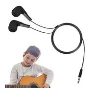 Wired Earphones Set - In Earphone Headphones, Plug In Jack | Comfortable Noise Cancelling Cable - Earphones, Clear Stereo Sound Headphones with 3.5 mm Connection for Laptops and Mobile Use