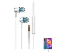 Wired Earphones - Wired In-Ear Headphones, Stereo Surround Audio Device, Noise Reduction Earbuds with Carbon Fiber Diaphragm | Use 'Listening to Music