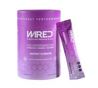 WIRED Electrolytes Powder 3-IN-1 Performance Fuel | Berry Fusion | 30 Electrolytes Sachets - Essential Hydration Sachets for Strength & Recovery | No Added Sugar | Caffeine Free