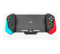 Wired Game Controller Compatible with Switch & Switch OLED - Plug-in Handle with 6-Axis Gyro, RGB Lighting, Dual Vibration, Turbo Function, Fast Charging, Wake-Up Button, Smooth Joystick (Red blue)