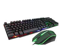 Wired Gaming Keyboard and Mouse Combo Ergonomic Design USB Color Backlight - axGear
