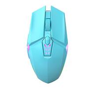 Wired Gaming Mouse Rainbow LED Light 1600 DPI Optical 6 Button USB Mouse With RGB BackLight Mute Mice For Desktop Laptop Computer Gamer Mouse (Blue)