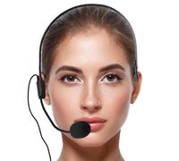 Wired Headphone Microphone - Lightweight Computer Headphones with High fidelity Sound, Talking Headphones for TV Presenters, Broadcasters, Singers | Professional Audio Accessory for