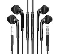 Wired Headphones In Ear Earphones with 3.5mm Jack (2Pack) for Compatible for Samsung Galaxy Gaming Headset with Microphone for Phone Laptop PC Android Mobile Noise Cancelling Corded Stereo S6-ej