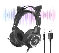 Wired Headphones - Noise Cancelling with Microphone, Computer Headphones for Games | Listening to Music, Phone Calls, Study, Dormitory, Apartment, Girls, Women, Teens and Others