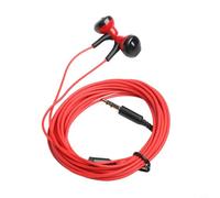 Wired Headphones with 3 Meter Cord Supporting Broad Device Ecosystems Including Gaming Consoles and Media Players (Red)