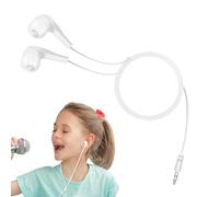 Wired In-Ear Headphones - Audio Bud, Auxiliary Plug, Sound Pod | Static Monitor Acoustic Insert for Classroom, Study, Office, Library, Airplane, Travel, Tablet, Smartphone, Computer, Mp3, Radio