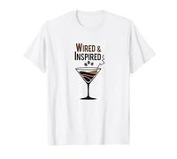 Wired & Inspired: Coffee Cocktail for Energetic Souls T-Shirt, Men, White, 5XL