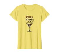 Wired & Inspired: Coffee Cocktail for Energetic Souls T-Shirt, Women, Lemon, 3XL